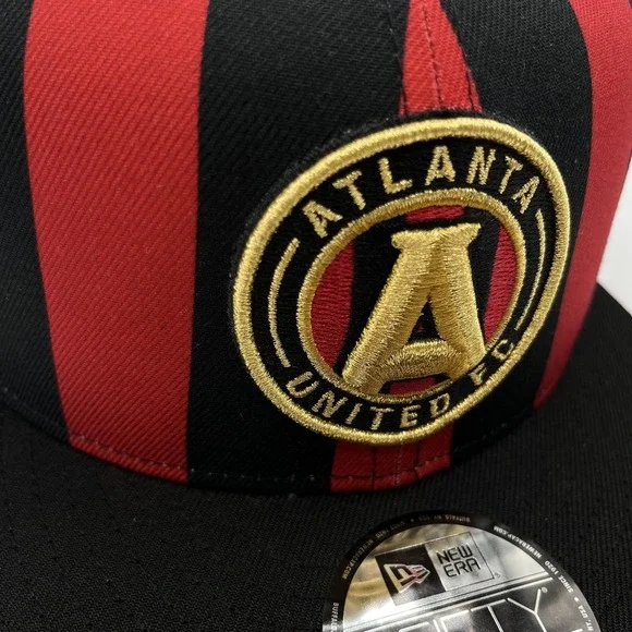 Atlanta United New Era 9FIFTY Hat Cap Snap Back Patch MLS Soccer Football NEW - Picture 4 of 10